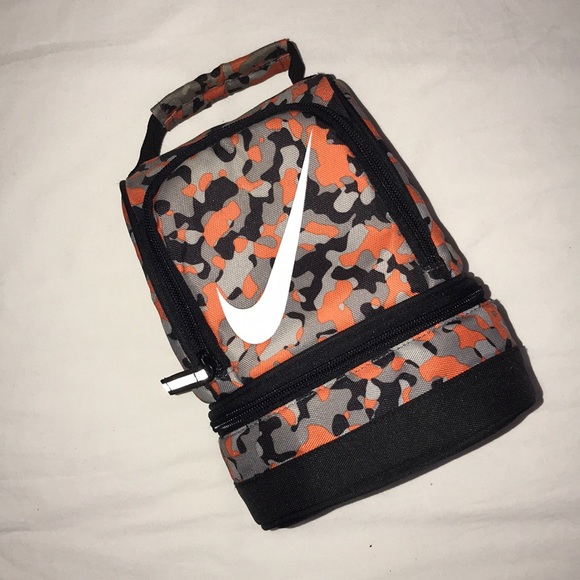 orange nike lunch box